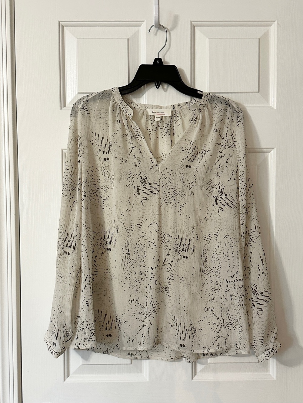 Vince Camuto Sheer Speckled Blouse